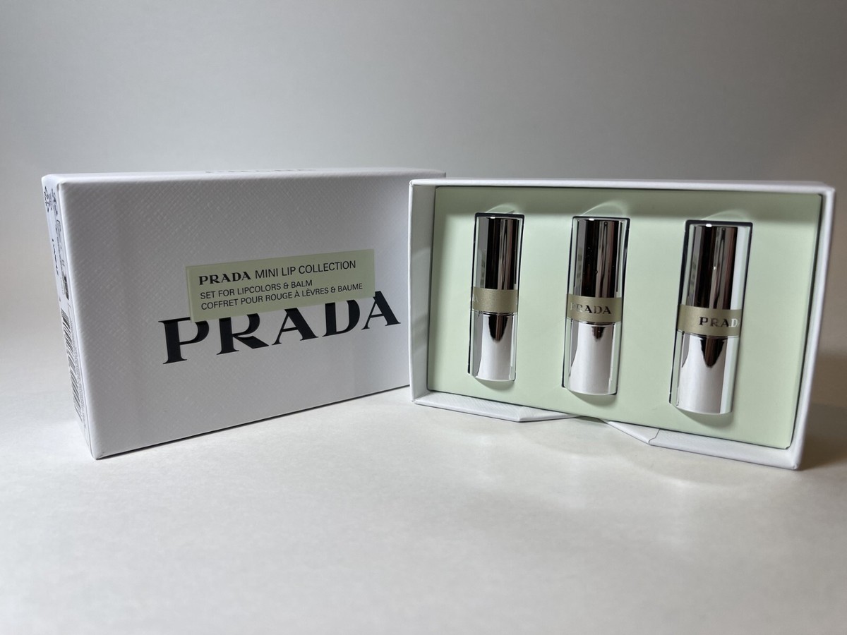Prada Beauty Mini Lip Collection Set Astral Pink Quartz Mahogany