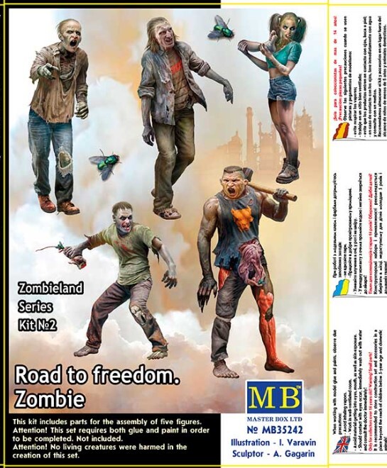 Zombieland Series, Kit No. 2. Road to freedom. Zombie 1/35 Master