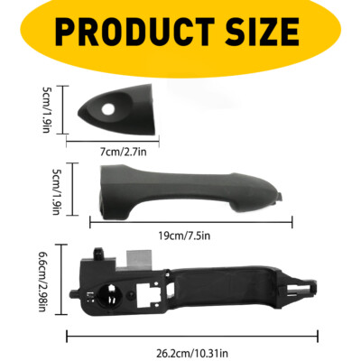 Exterior Door Handle For 2000-2007 Ford Focus Front Driver Side 4