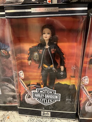 HARLEY DAVIDSON BARBIE DOLL SET OF 9 KEN BIKER COLLECTOR BLONDE