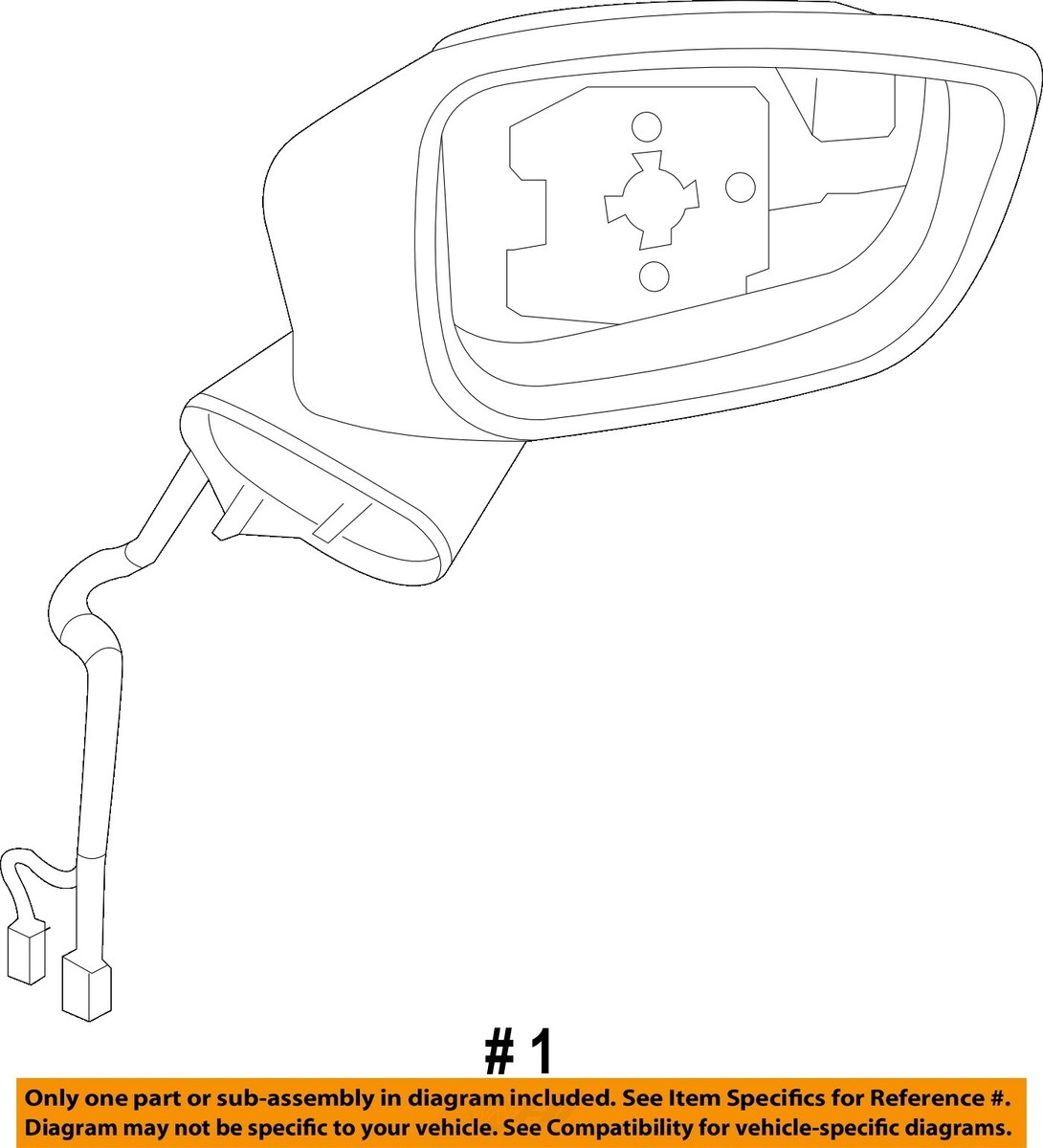 MAZDA OEM 15-16 CX-5 FRONT DOOR-Mirror Assembly Right KR2569121A