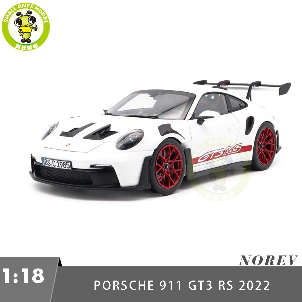 1/18 Porsche 911 992 GT3 RS 2022 Norev 187352 White/Pyro Red