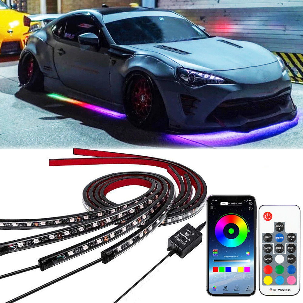 6x Dynamic RGB Underglow LED Strip Light For Toyota 86 Subaru BRZ