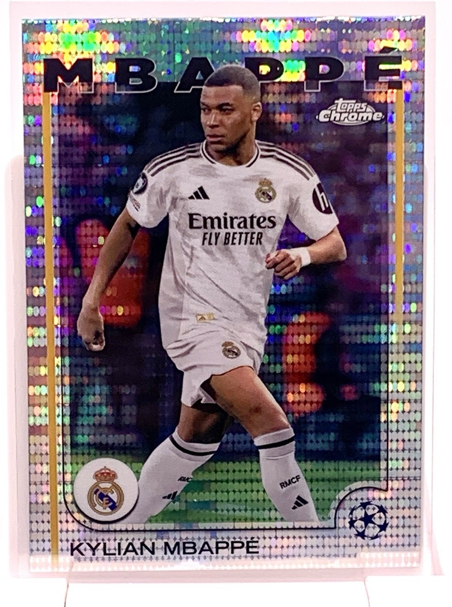 Kylian Mbappe 2024-25 Topps Chrome UCC Real Madrid Pulsar