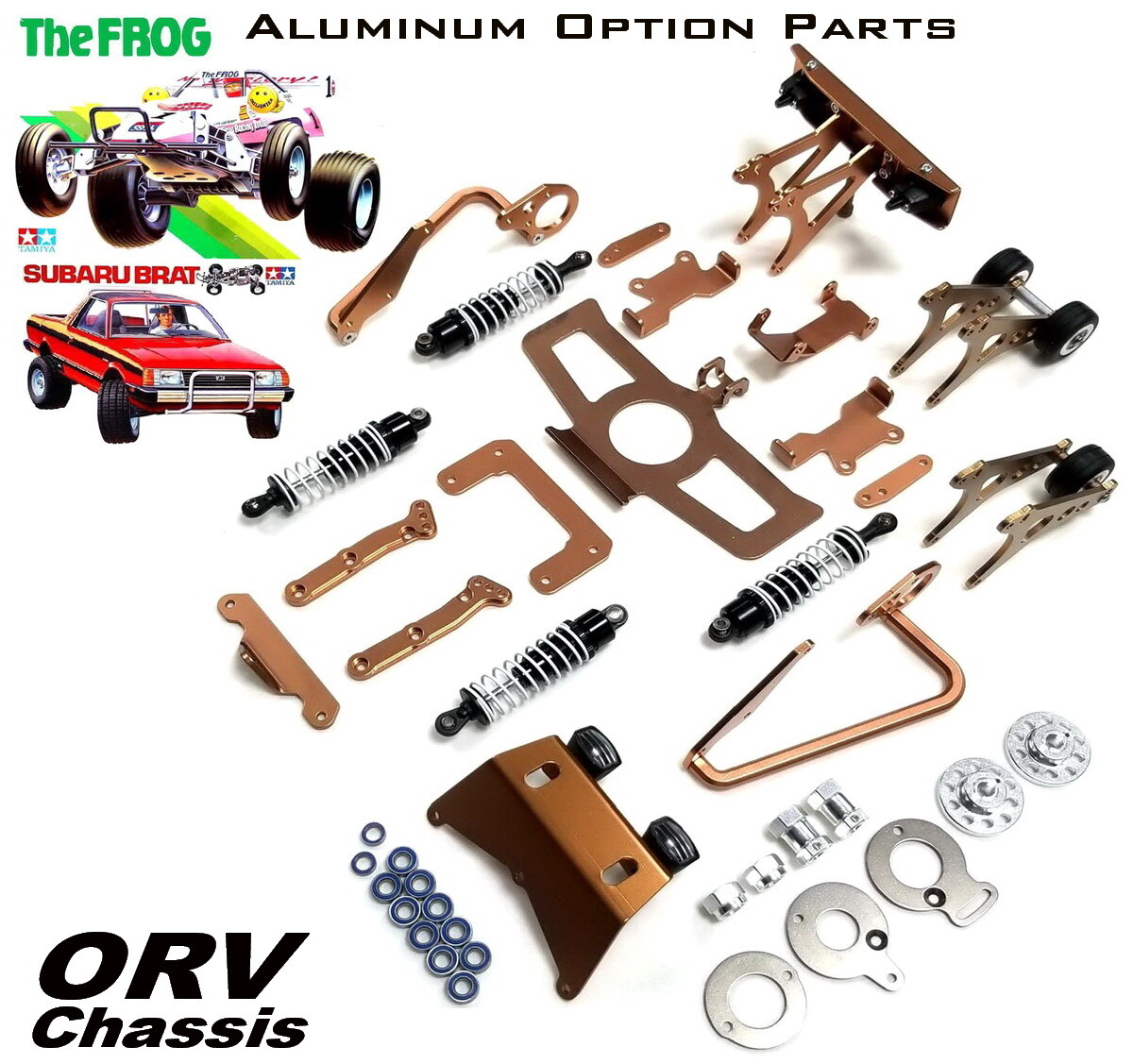 Custom Aluminum parts for TAMIYA ORV Chassis Frog/SUBARU Brat | eBay