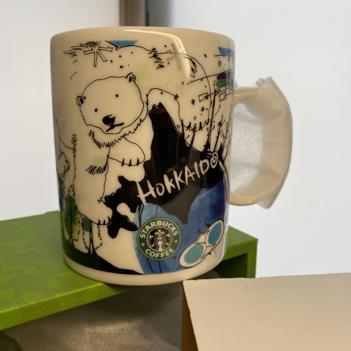 Starbucks Hokkaido Japan Collection Coffee Mug Ceramic Cup Polar