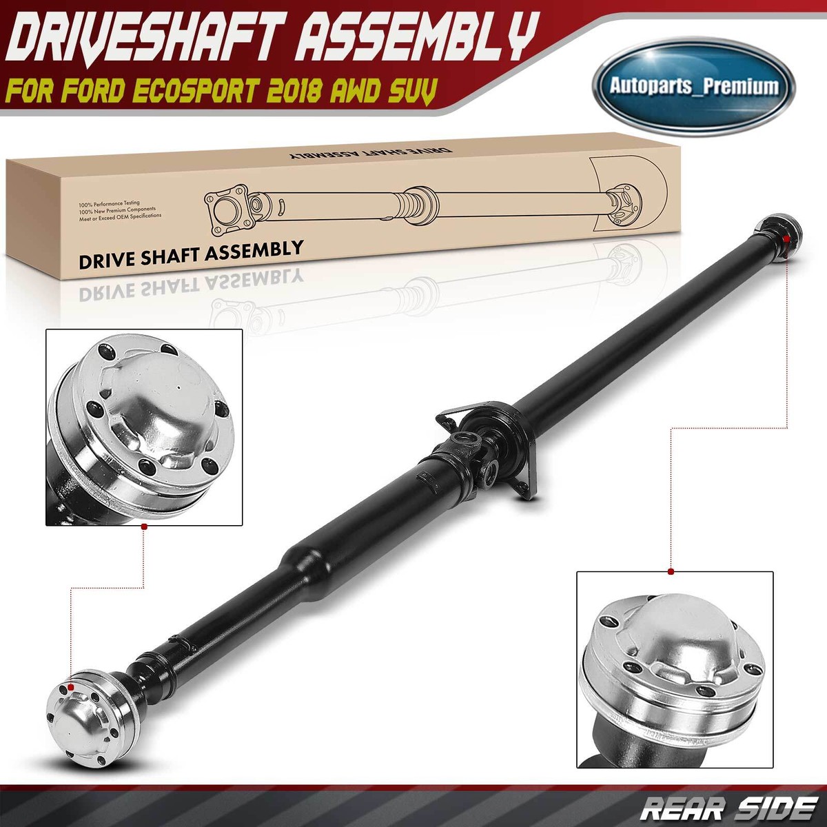 New Rear Driveshaft Prop Shaft Assembly for Ford EcoSport 2018 AWD