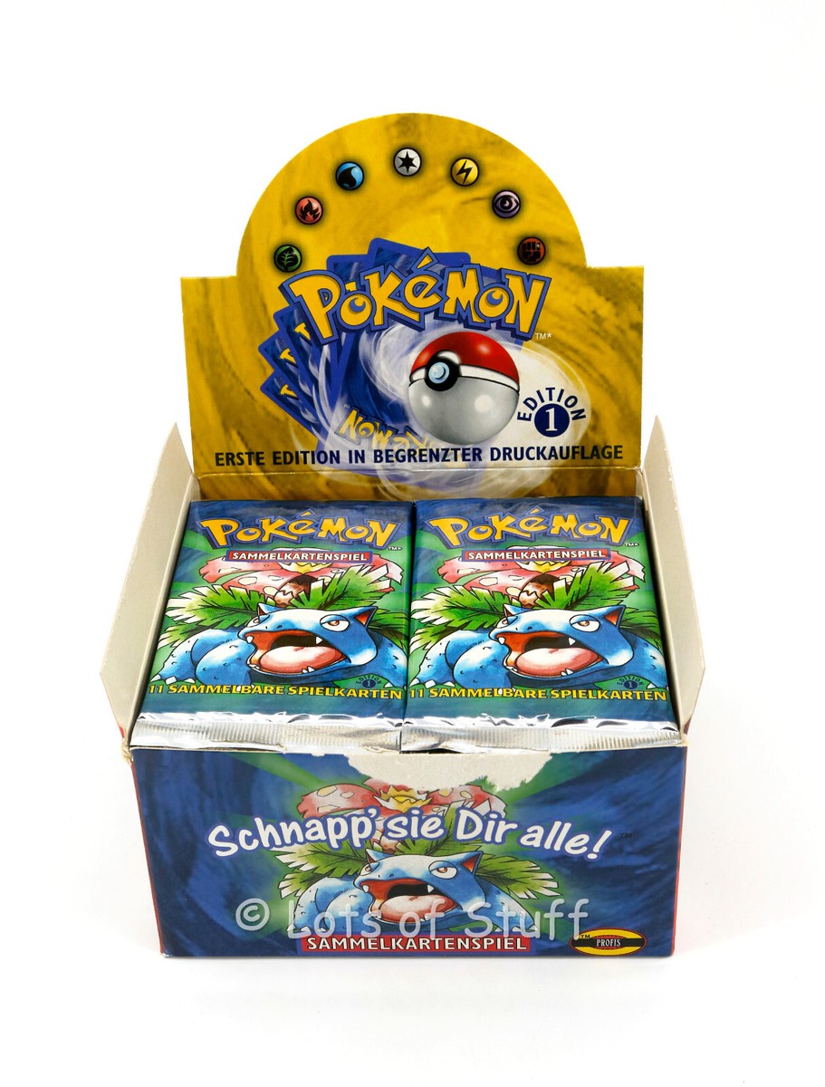 German Pokemon Base Set 1st Edition Booster Pack Venusaur 20.45gm