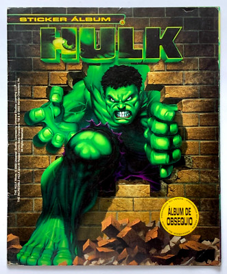 ALBUM THE INCREDIBLE HULK - Sticker Album Complete 100% PERU 2003