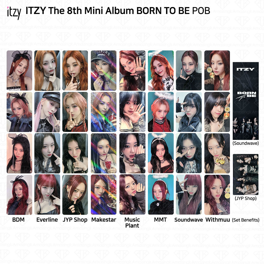 ITZY 8th Mini Album Born To Be POB Photocard Soundwave BDM MMT