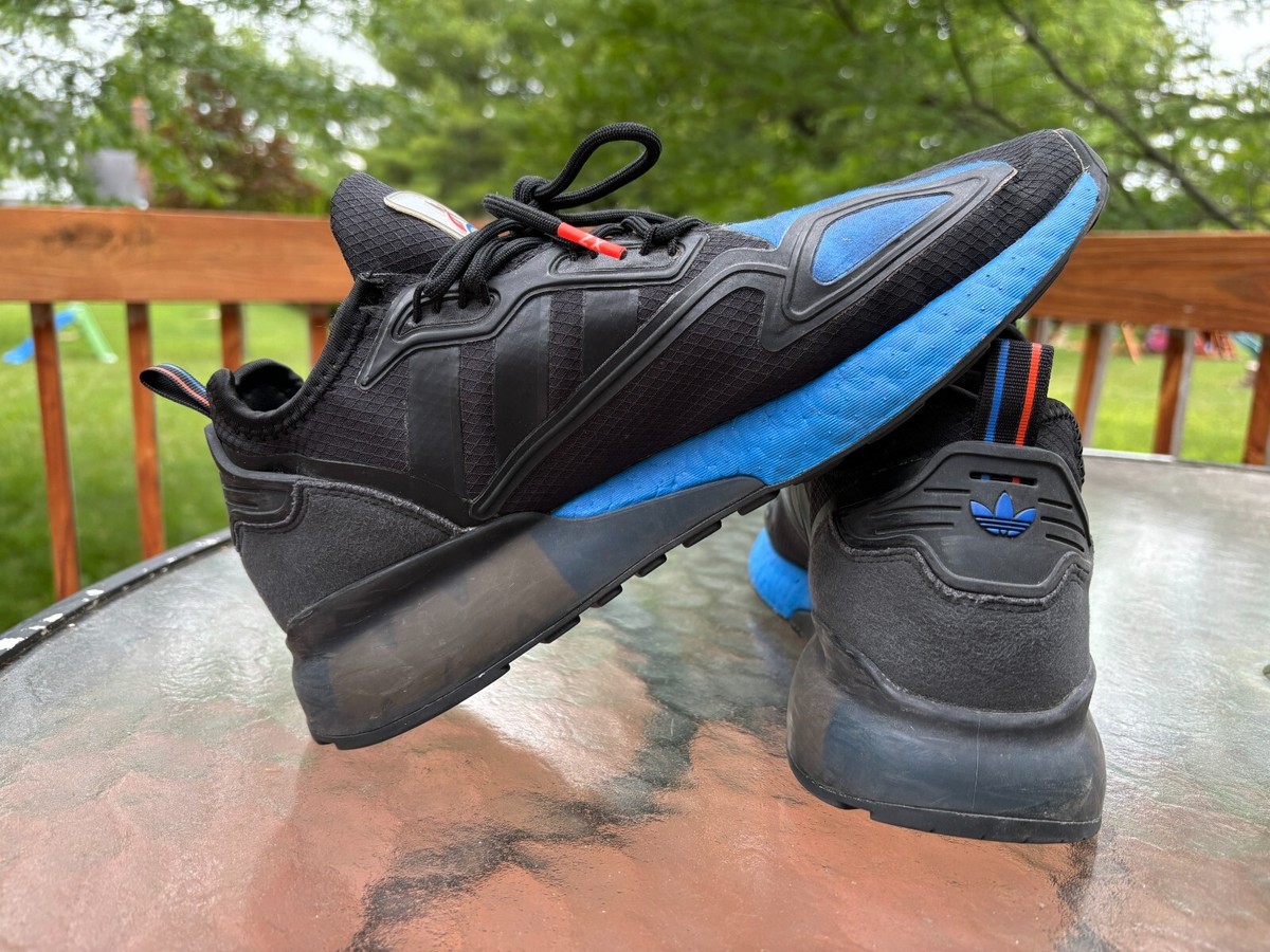 Adidas ZX 2K NASA Mens Running Shoes FX7029 Black Blue Size 9.5 | eBay