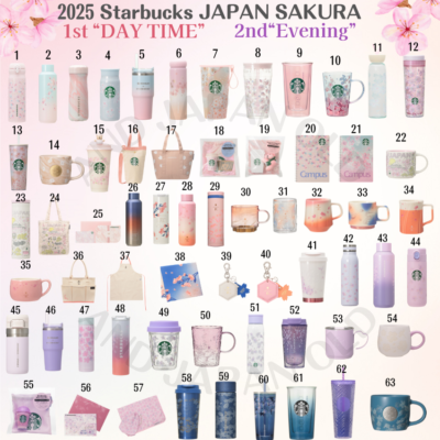 2025 Starbucks Japan SAKURA 1st &2nd Cherry Blossom Mug Cup