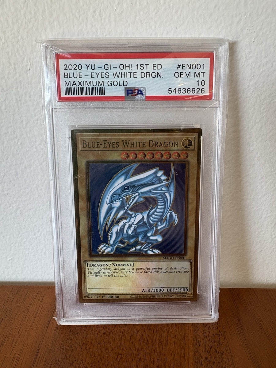 PSA 10 - 2020 Yugioh Blue Eyes White Dragon MAGO-EN001 Maximum
