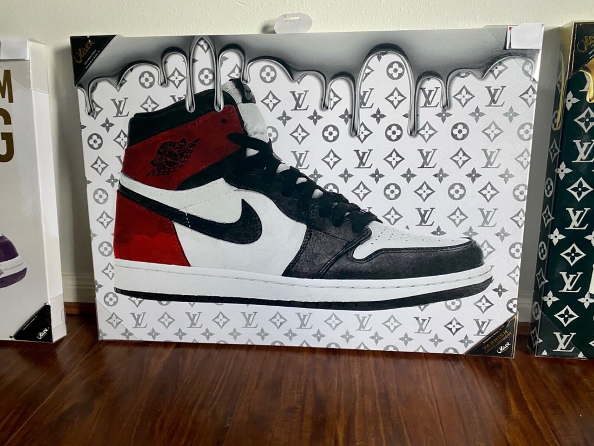 Nike Jordan 1 x Oliver Gal Canvas Wall Art Sneaker “Obsidian
