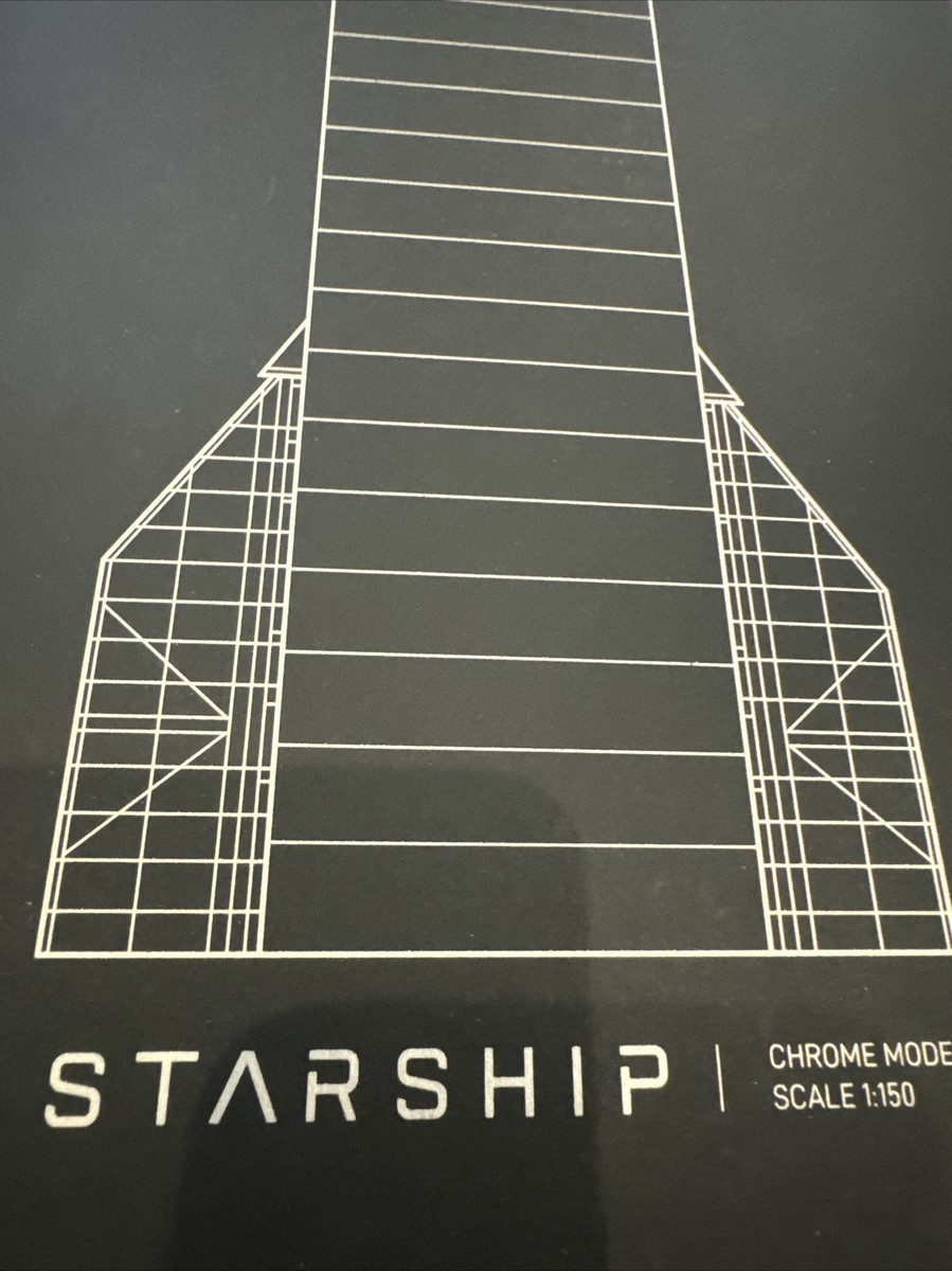SPACEX -Sealed! NEW! Starship Chrome Model Exclusive Collectible