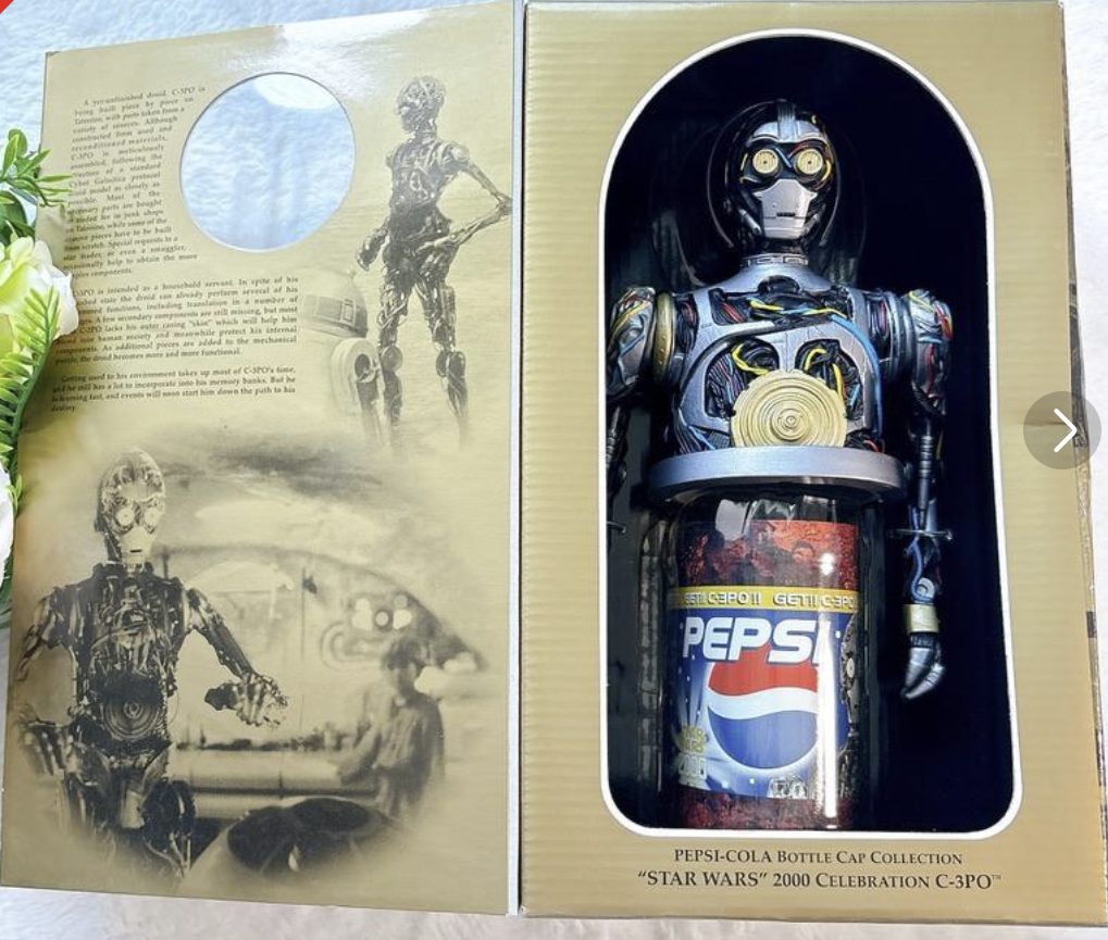 Star Wars Pepsi 2000 Limited C-3PO Can Holder Japan Promo