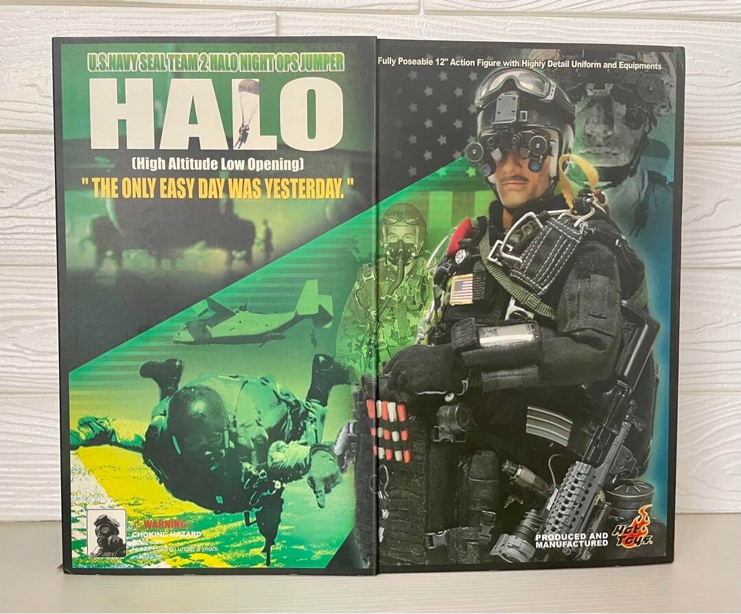 U.S. Navy Seal Team2 HALO Night Ops Jumper Figure Hobby Doll Hot