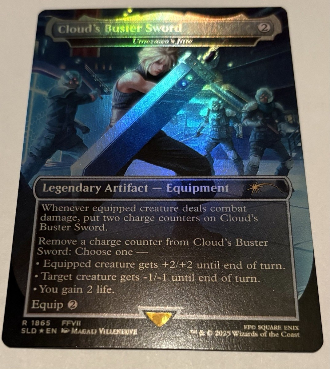 🌟 Cloud's Buster Sword Umezawa's Jitte RAINBOW 🌈 FOIL MTG FINAL