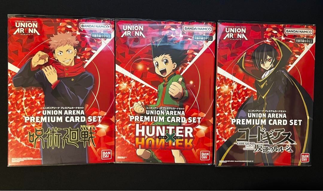 Union Arena Premium Card Set Jujutsu Kaisen Code Geass Hunter x