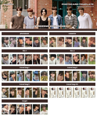 RIIZE RIIZING: EPILOGUE - THE 1st MINI ALBUM OFFICIAL PHOTOCARD