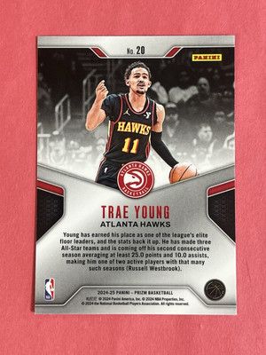 2024-25 Panini Prizm Trae Young Dominance #20 - Atlanta Hawks | eBay
