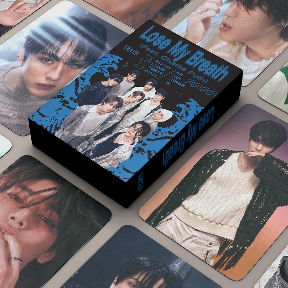 55pcs Kpop Stray Kids Lose My Breath Paper Lomo Photo Cards