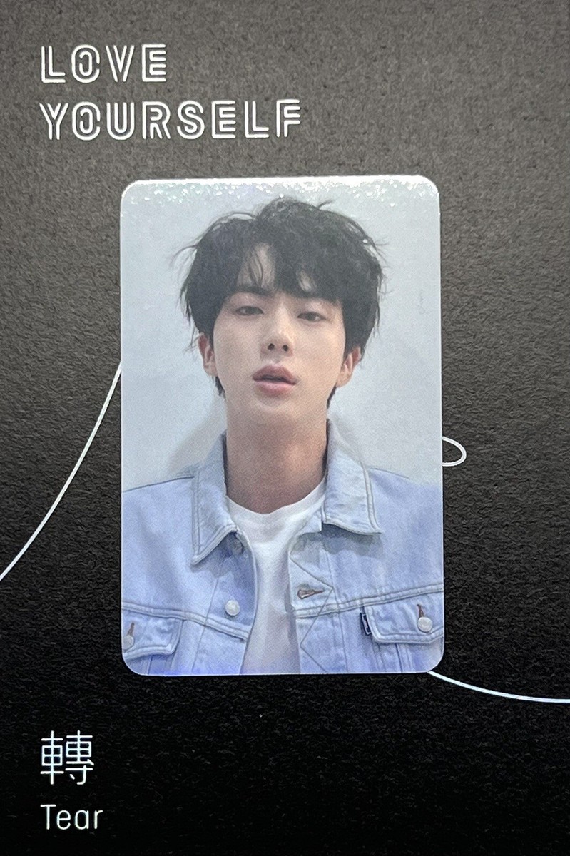 BTS Jin Love Yourself Tear Vinyl Hologram Photocard Official (US