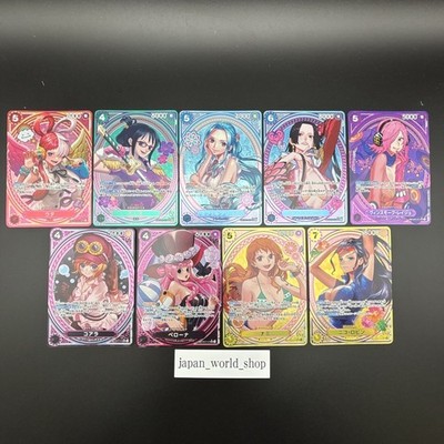 One Piece Heroines Edition SP Alt Art SR Complete Set of 9 One