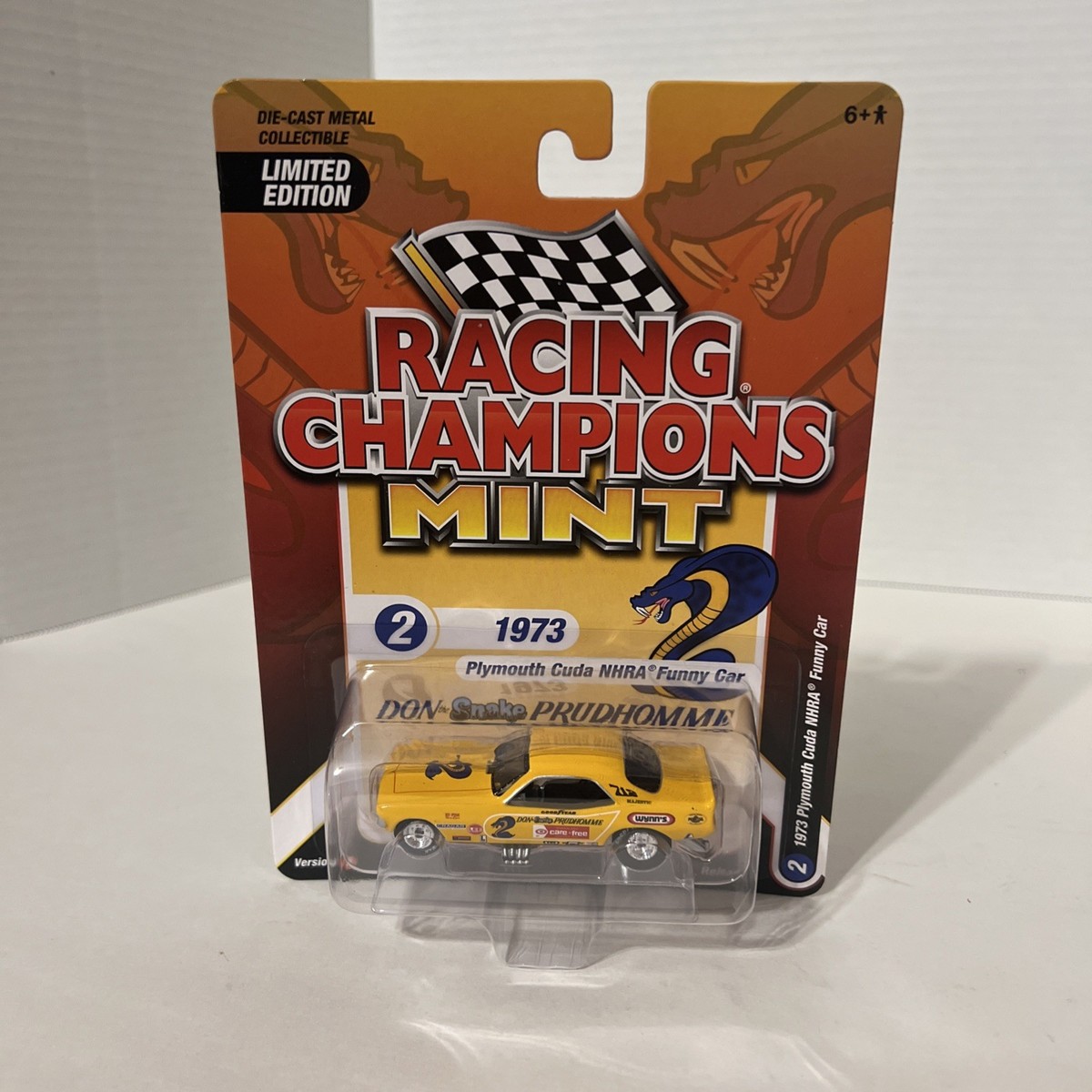 Don Prudhomme SNAKE '73 Cuda 1/64 NHRA Funny Car By RACING