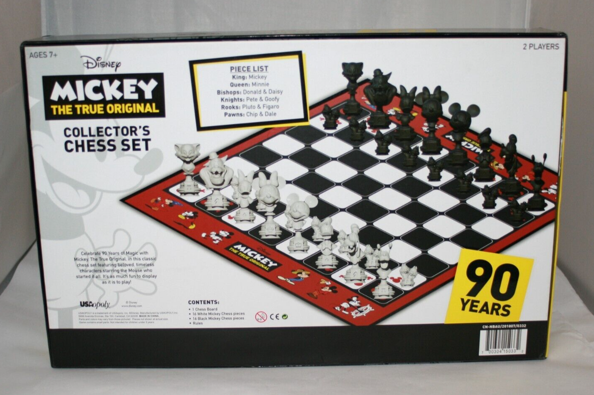 Disney Mickey Mouse The True Original Collector's Chess Set 90th