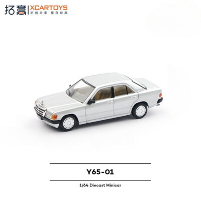 XCARTOYS 1/64 Scale Mercedes-Benz 190E Silver Diecast Car Model