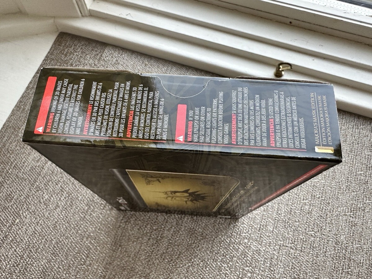 New Nintendo 3DS XL Legend of Zelda Majora's Mask Limited Edition