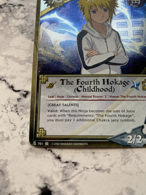 Naruto CCG The Fourth Hokage Childhood 701 1st Edition Minato