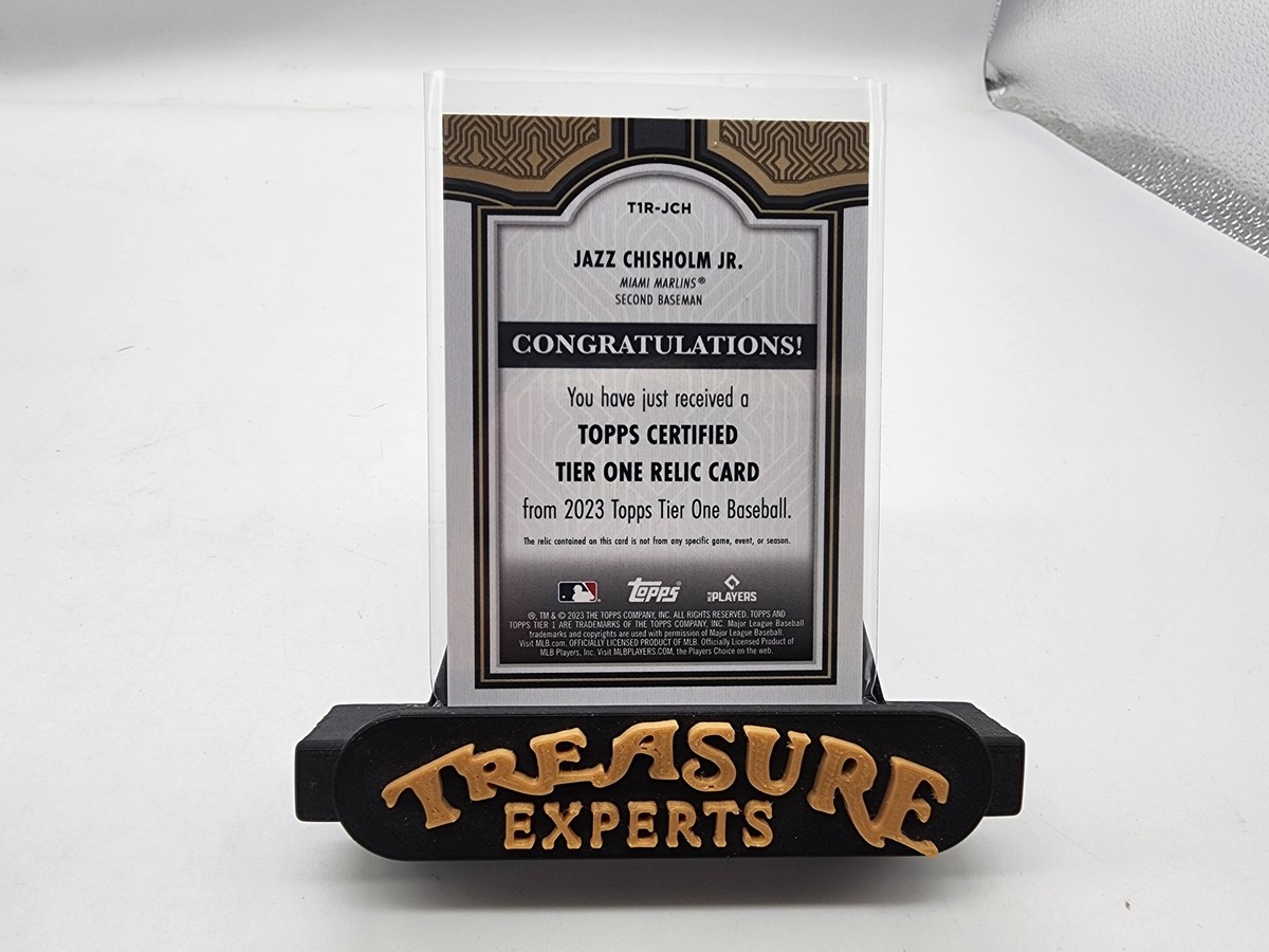 2023 Topps Tier One #TIR-JCH Jazz Chisholm Jr Bat Relic 321/400