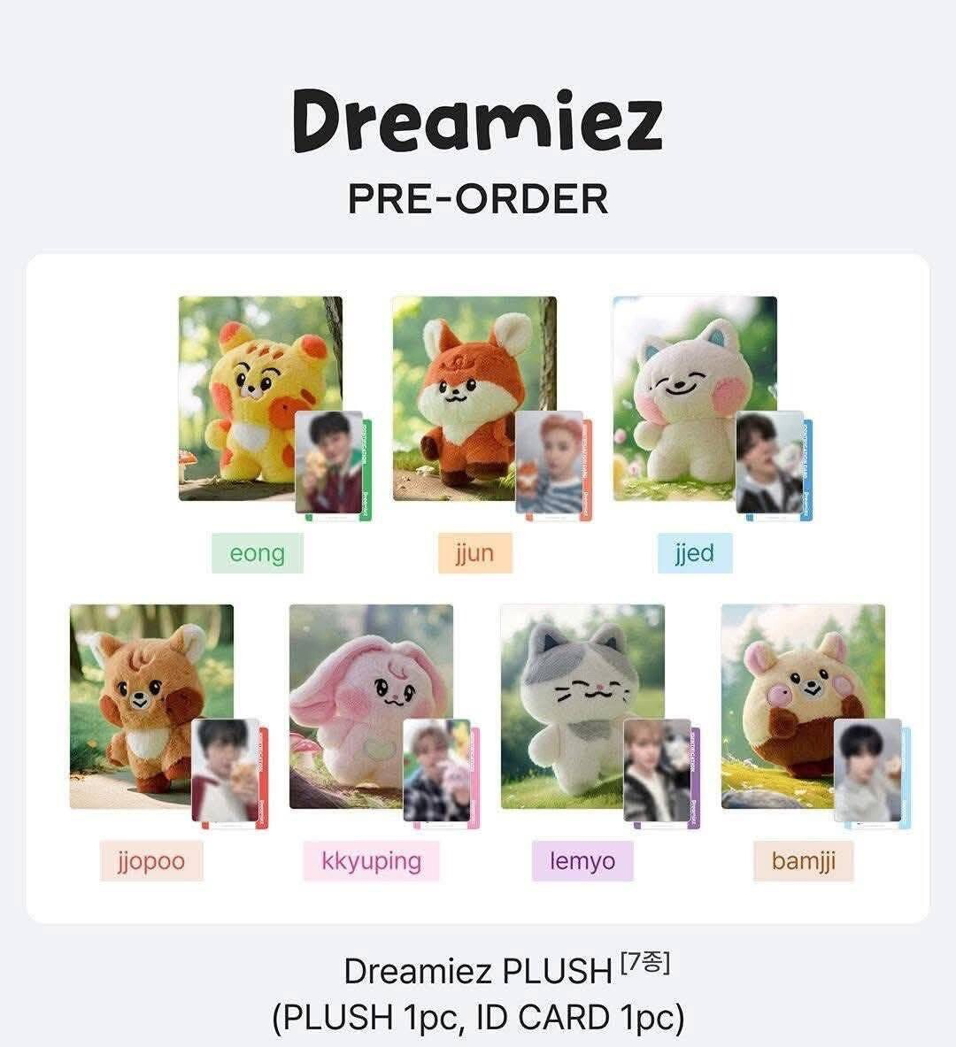 NCT DREAM X LINE FRIENDS EVENT DREAMIEZ OFFICIAL PLUSH DOLL