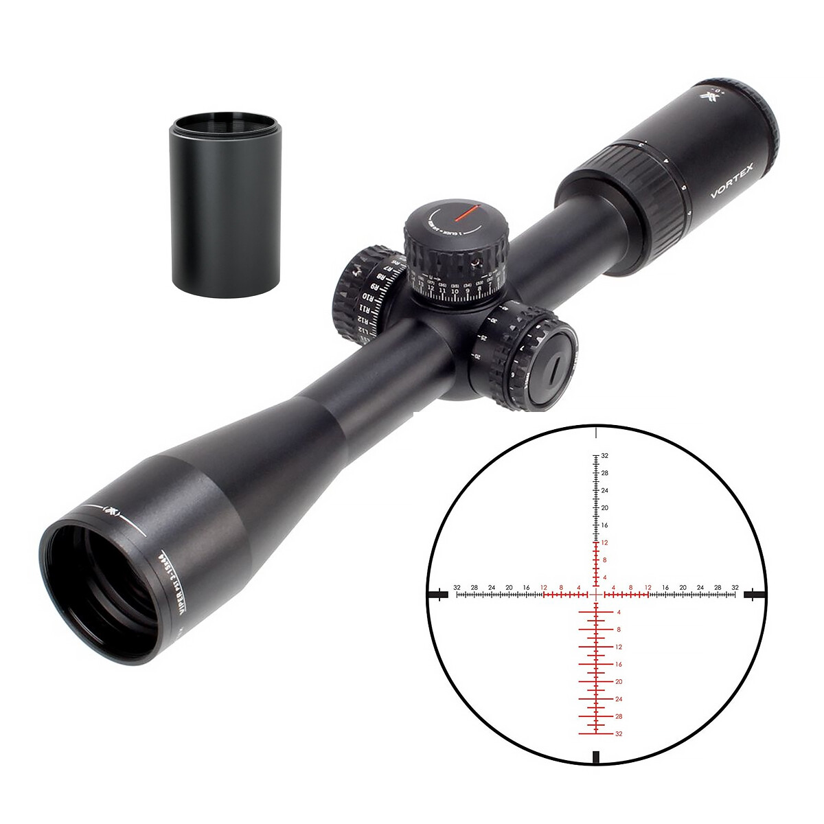 Vortex Viper PST Gen II 3-15x44 Illum EBR-4 (MOA) Scope w