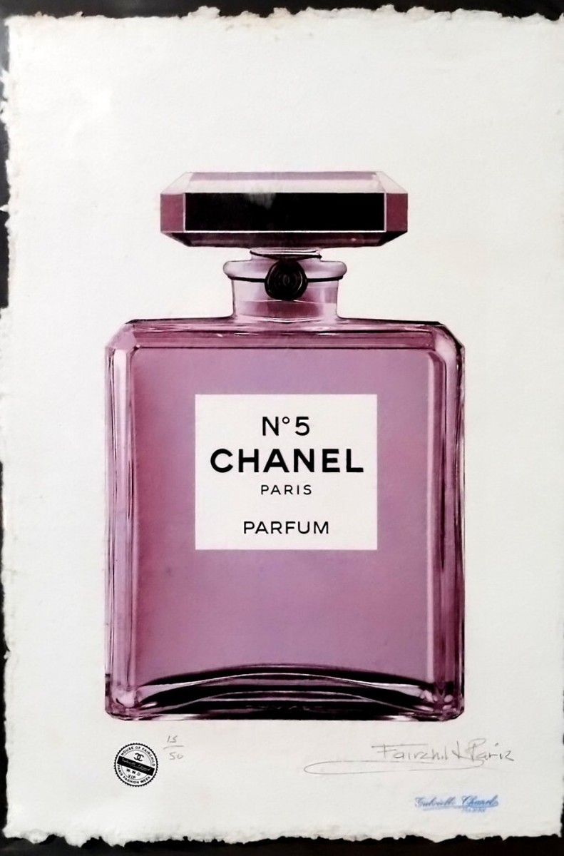 CHANEL No.5 Bottle, Limited Edition 22'x 15'x Signed Fairchild