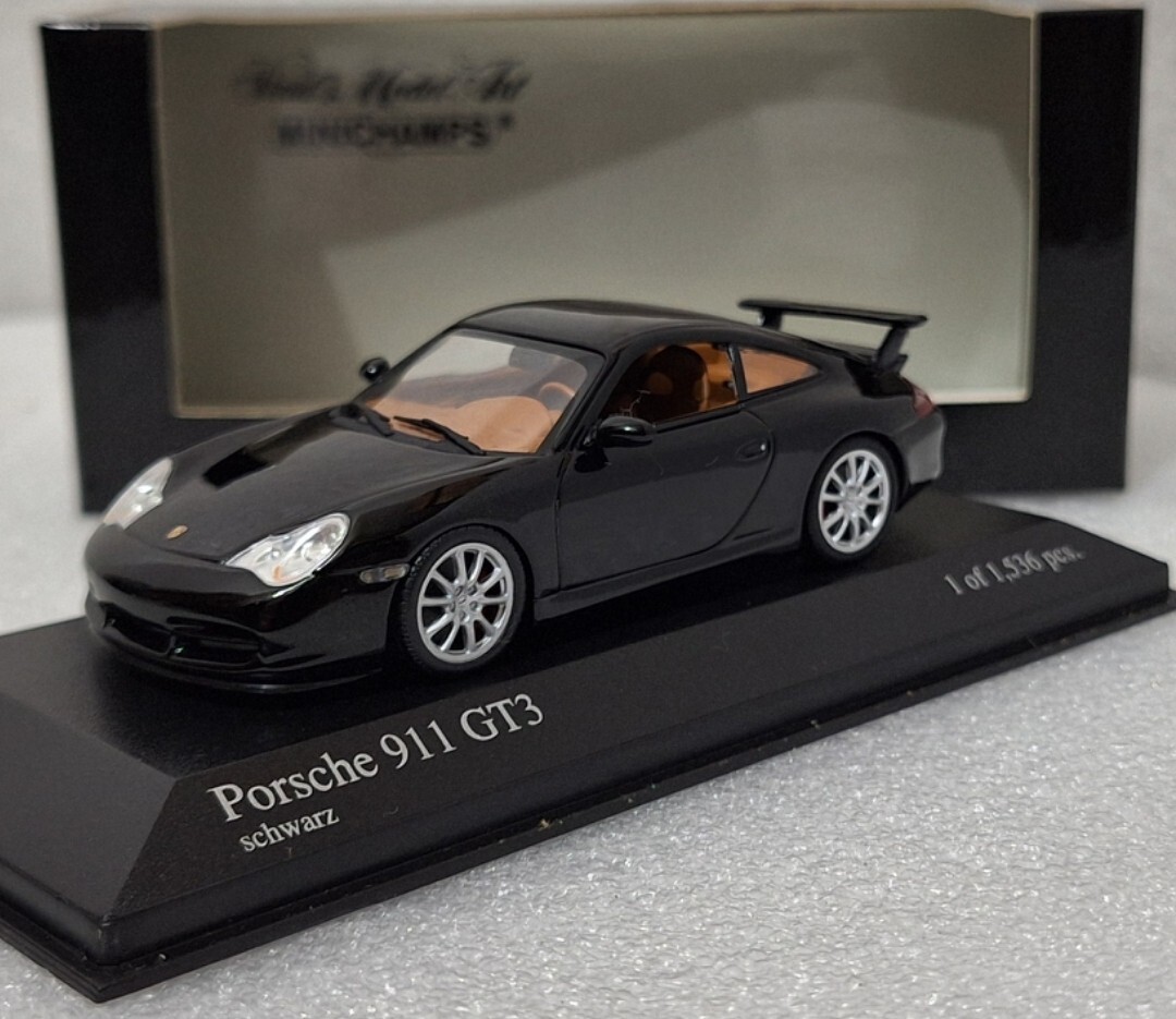 Porsche 911 (996) GT3 Black 2003 1:43 Minichamps 400062024