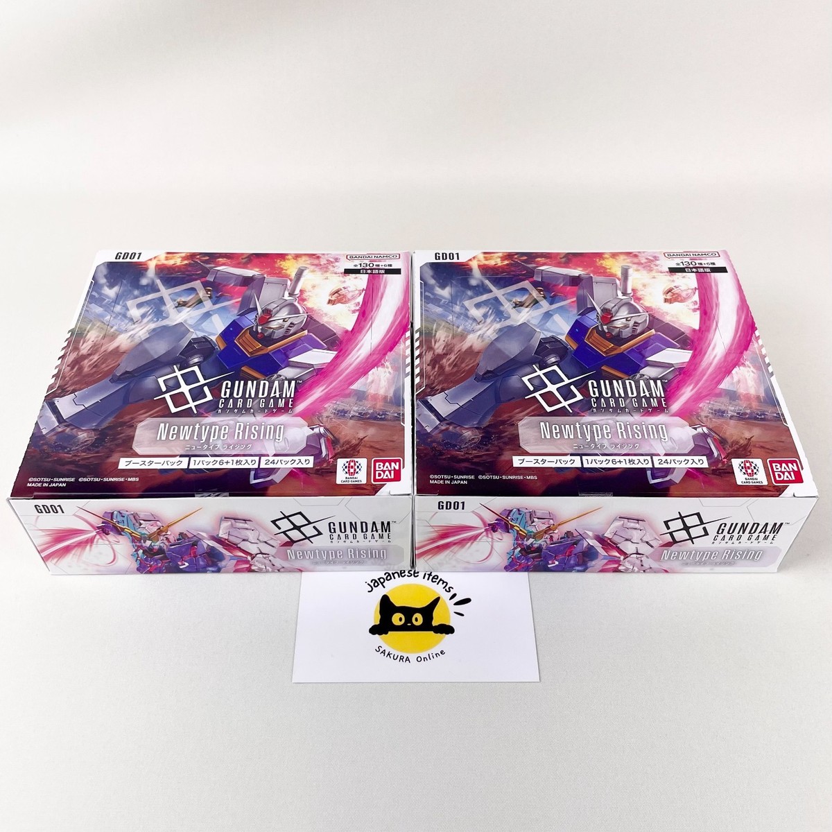 Gundam Card Game Newtype Rising GD01 Booster Box Set x2 Japan