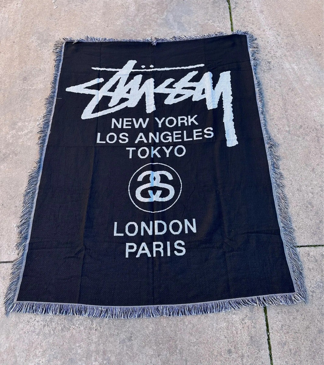 Stussy Blanket Throw Area Rug Brand New 51 x 63in Stüssy Vintage
