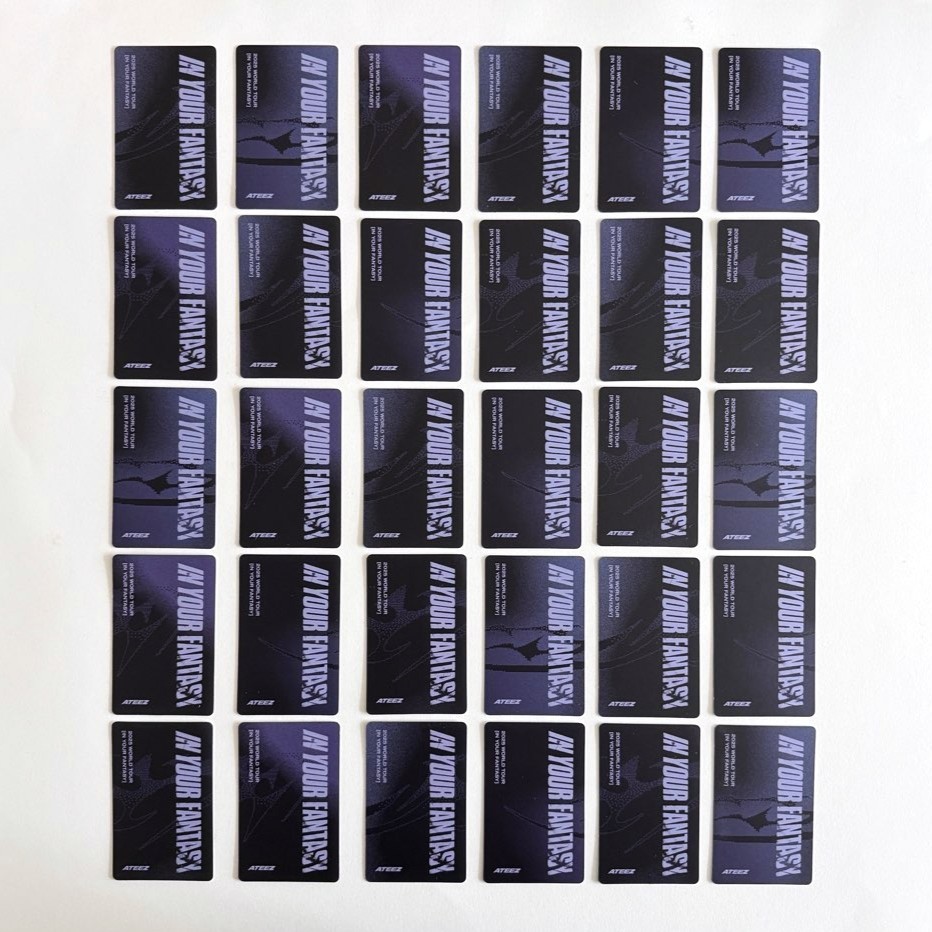 ATEEZ 2025 World Tour IN YOUR FANTASY MD Trading Card Official