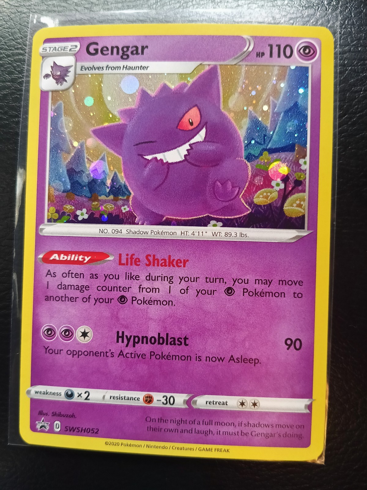 Gengar 2020 Sword & Shield: Black Star Promo #SWSH052 Champion's
