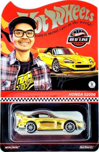 2022 Hot Wheels Red Line Club RLC Exclusive Honda S2000, Gold, Ryu