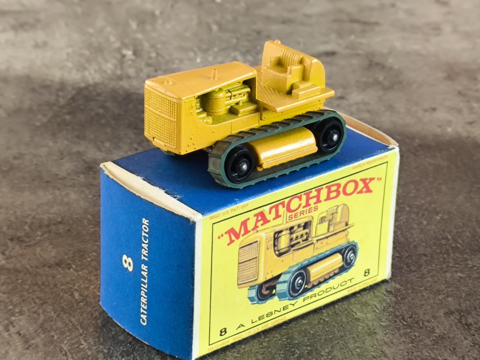 Matchbox 8b, Caterpillar Tractor - Free Price Guide & Review