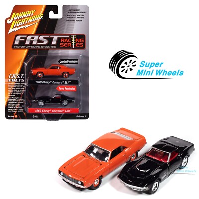 Johnny Lightning 1:64 2 Pack F.A.S.T. 1969 ZL1 Camaro Orange