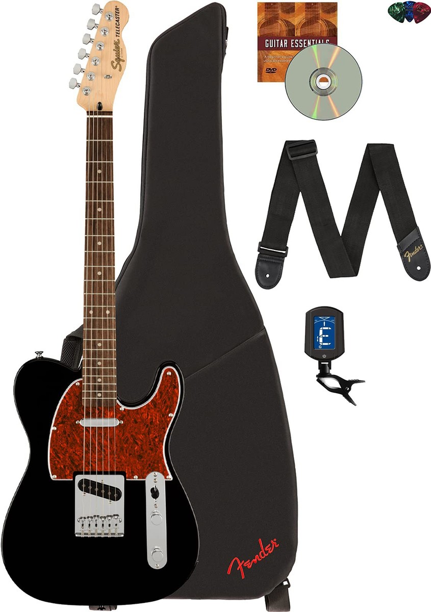 Fender Squier Affinity Telecaster - Black w/ Gig Bag | eBay