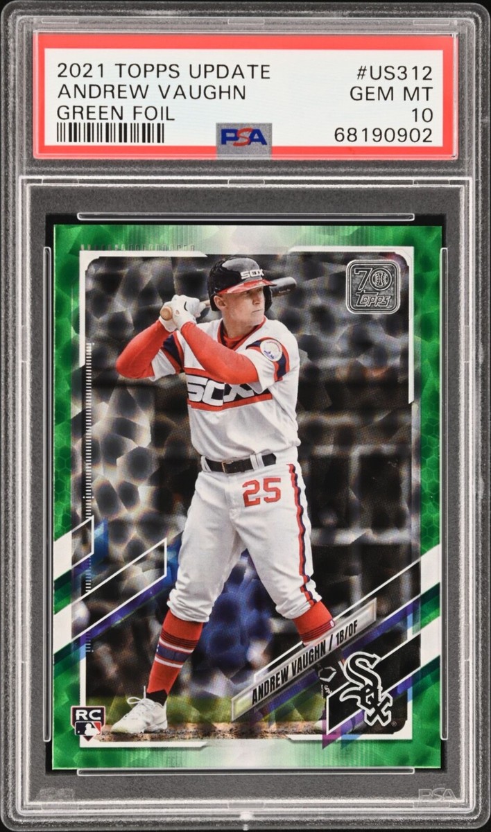 2021 Topps Update Series - Andrew Vaughn #US312 Green Foil /499