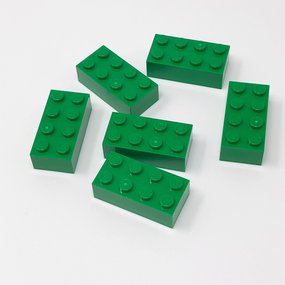 3001 LEGO Parts Brick 2x4 GREEN (6) | eBay