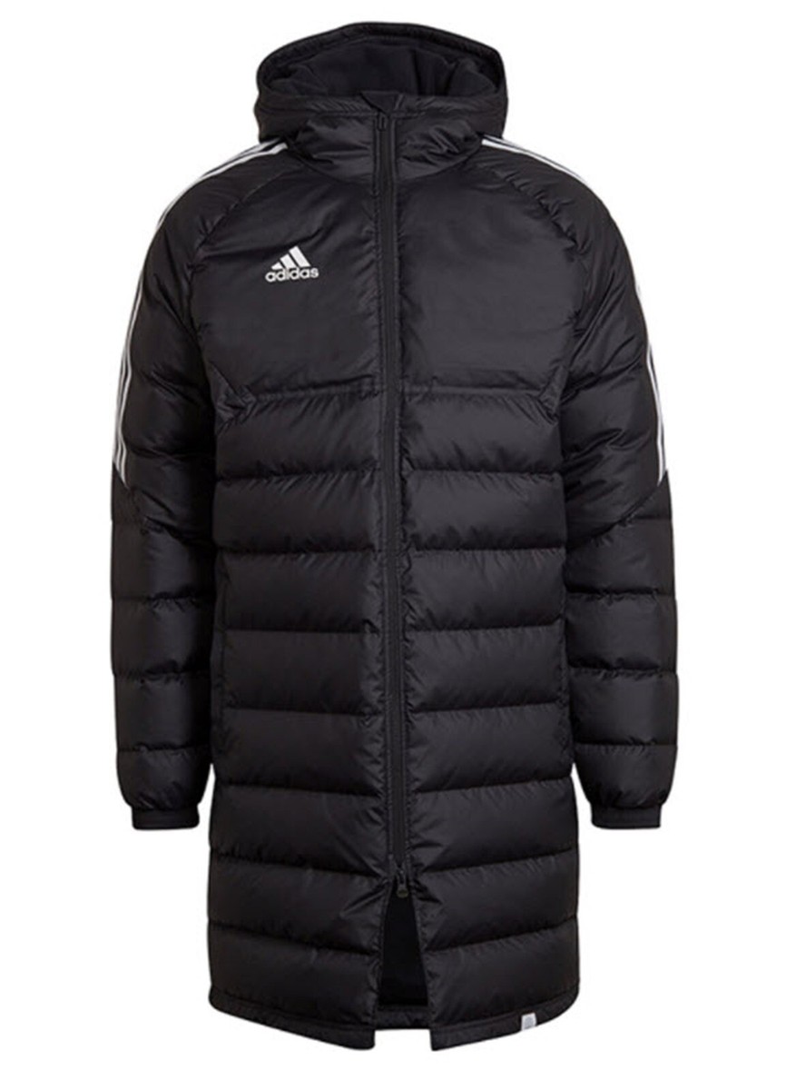 Adidas Men Condivo 22 Long Down Coat Padded Jacket Black Top Parka