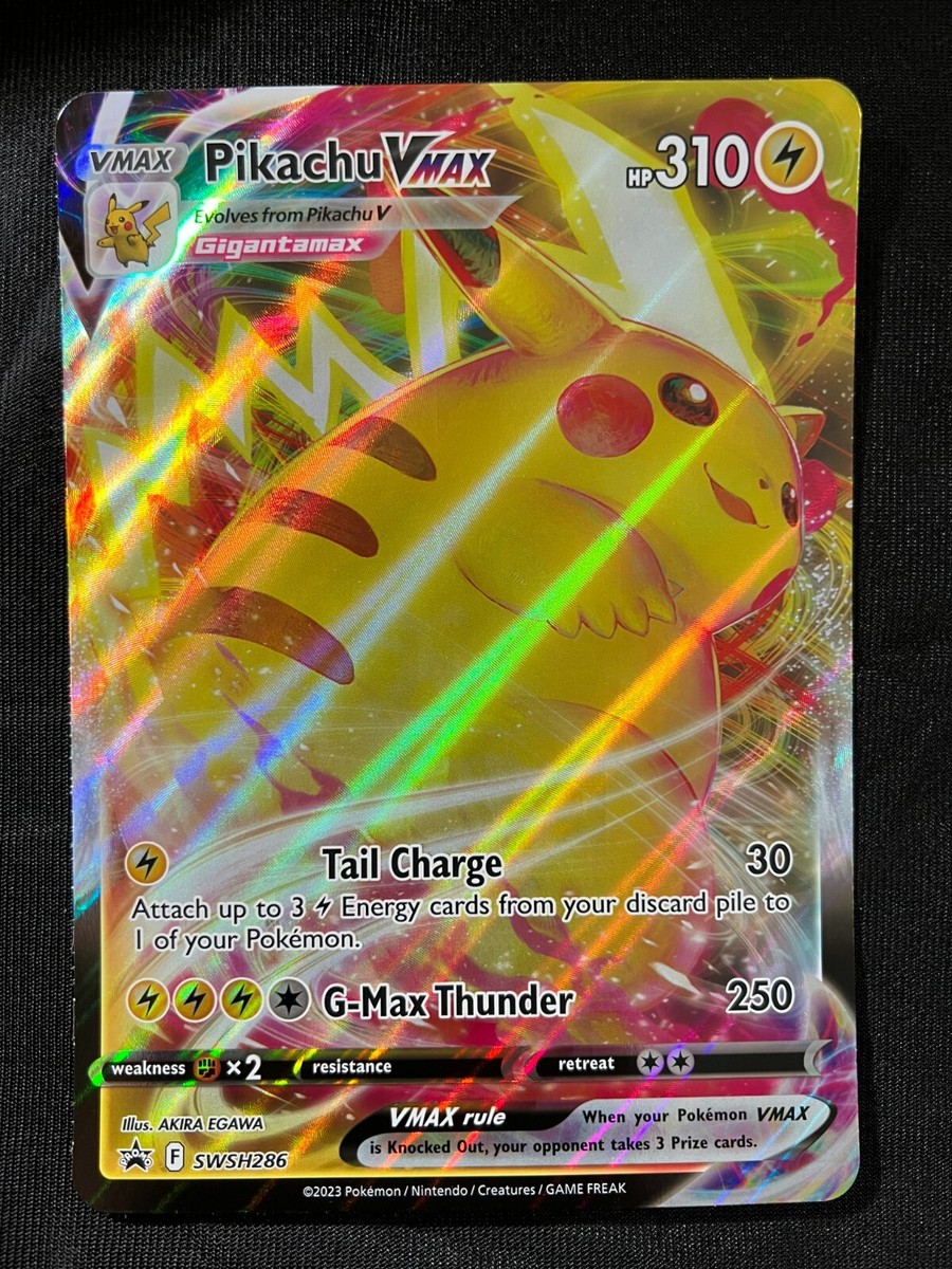 JUMBO Pikachu VMAX SWSH286 Black Star Promos Full Art Holo Pokémon